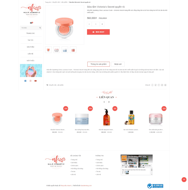 Chia sẻ miễn phí template blogspot bán hàng 2021